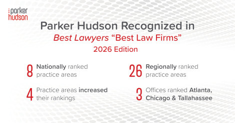 Parker Hudson Ranked in the 2026 Edition of Best Lawyers “Best Law Firms”